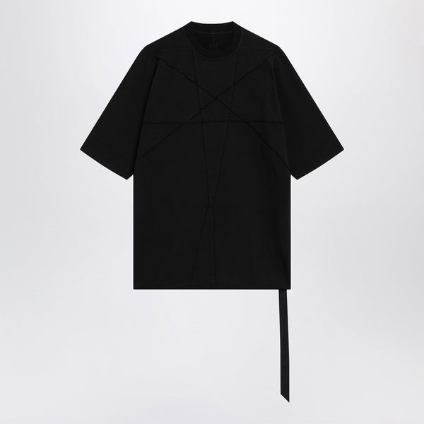 Black Jumbo Oversized T-Shirt In Cotton