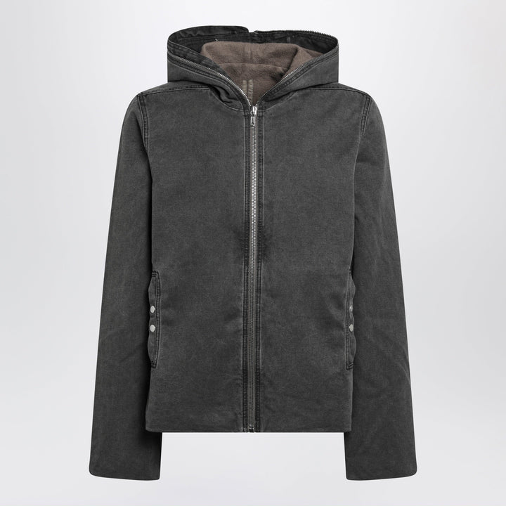 Rick Owens DRKSHDW Veste Gimp Zippée Gravel En Denim Délavé