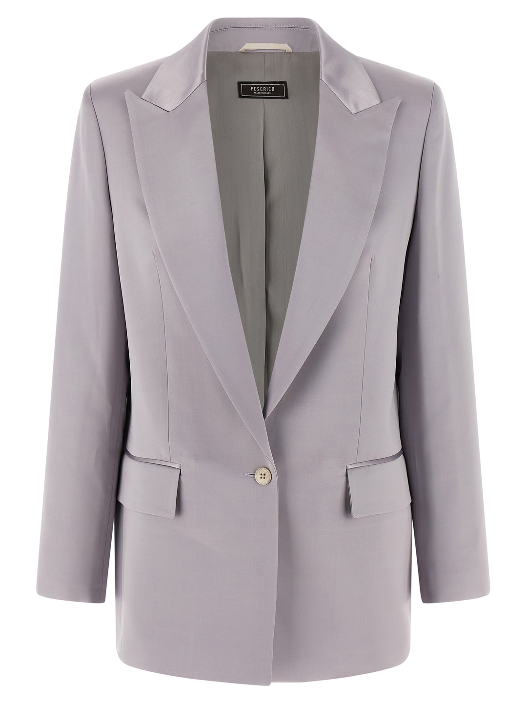 Peserico Satin Blazer BlazerS - Grigio | aef99f1df3220a1f3d513a1125316ec5261a2f45