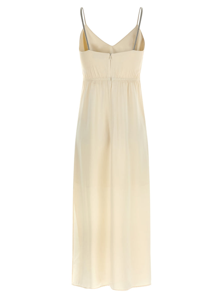 Peserico Satin Dress Abiti - Bianco | 2c9b7782c1257034853e0374da4edcdeecd9bbf6