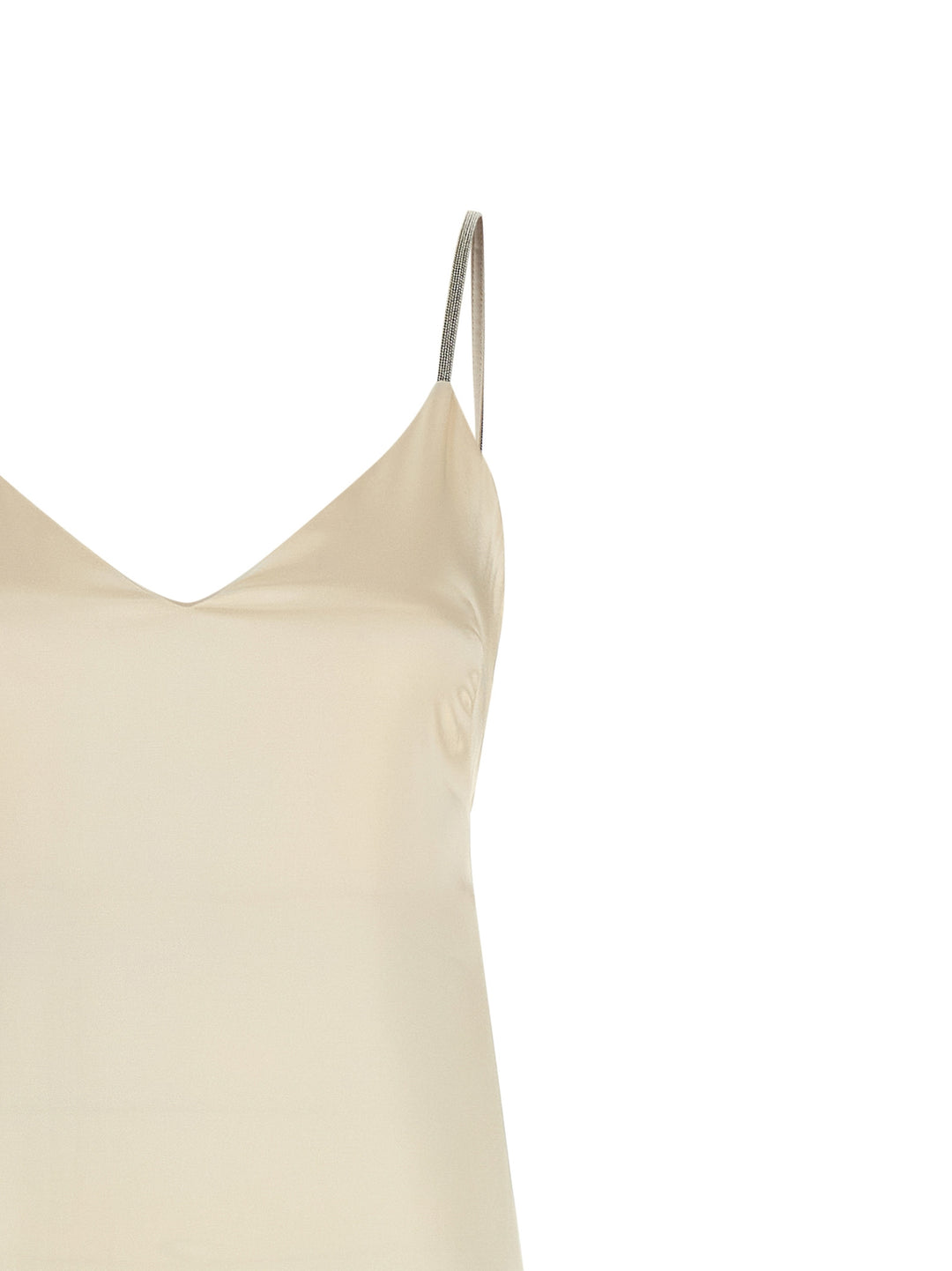 Peserico Satin Dress Abiti - Bianco | 0ca179c683d74fec6ce890ffbd17c46c48d833df