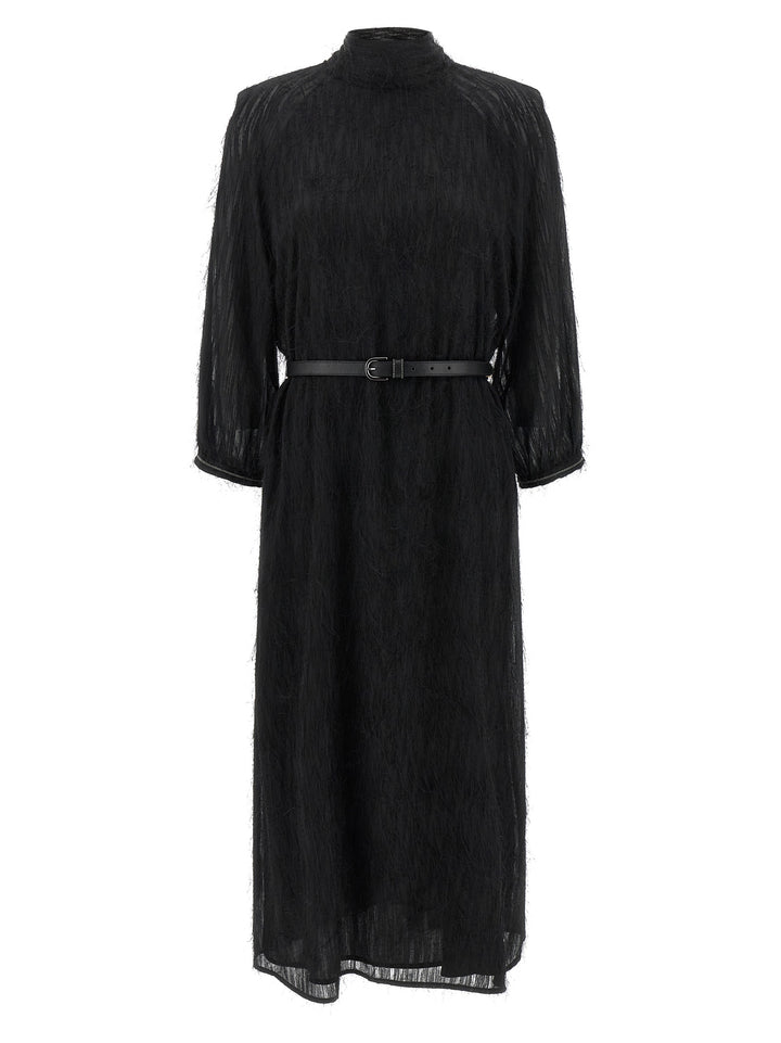 Peserico Fil Coupé Dress Abiti - Nero | b99362e9f708007439e872ea5f9a4fd7da52c7c3