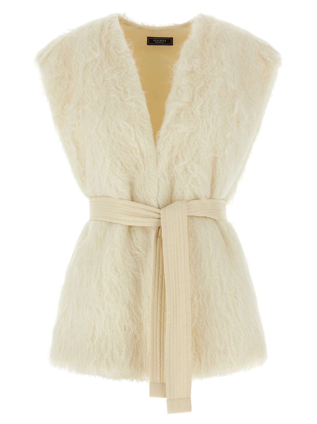 Peserico Fur Vest Gilet - Bianco | 77fabe62148e9a855571e06a8980591a982c1945