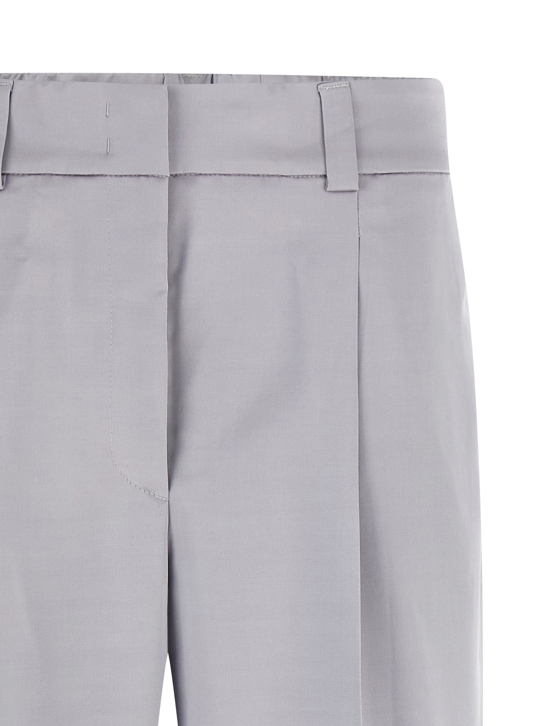Peserico Satin Pantaloni - Grigio | 911d7641772dad659490fc556e917be657708880