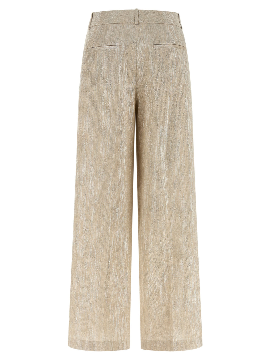 Peserico Lamé Thread Trousers Pantaloni - Beige | 9e97ca28af4631e4b33f43d3660ea12af5ed864c