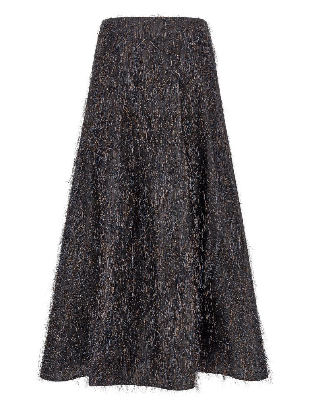 Peserico Skirt With Metallic Fringes Gonne - Blu | 94b125be1e8f0427cd10b8bf417f091a0bf536dd