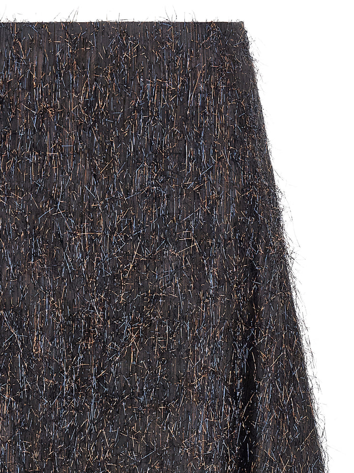 Peserico Skirt With Metallic Fringes Gonne - Blu | ebb562b12d7967208537443526a6b8adb6b1ad9e