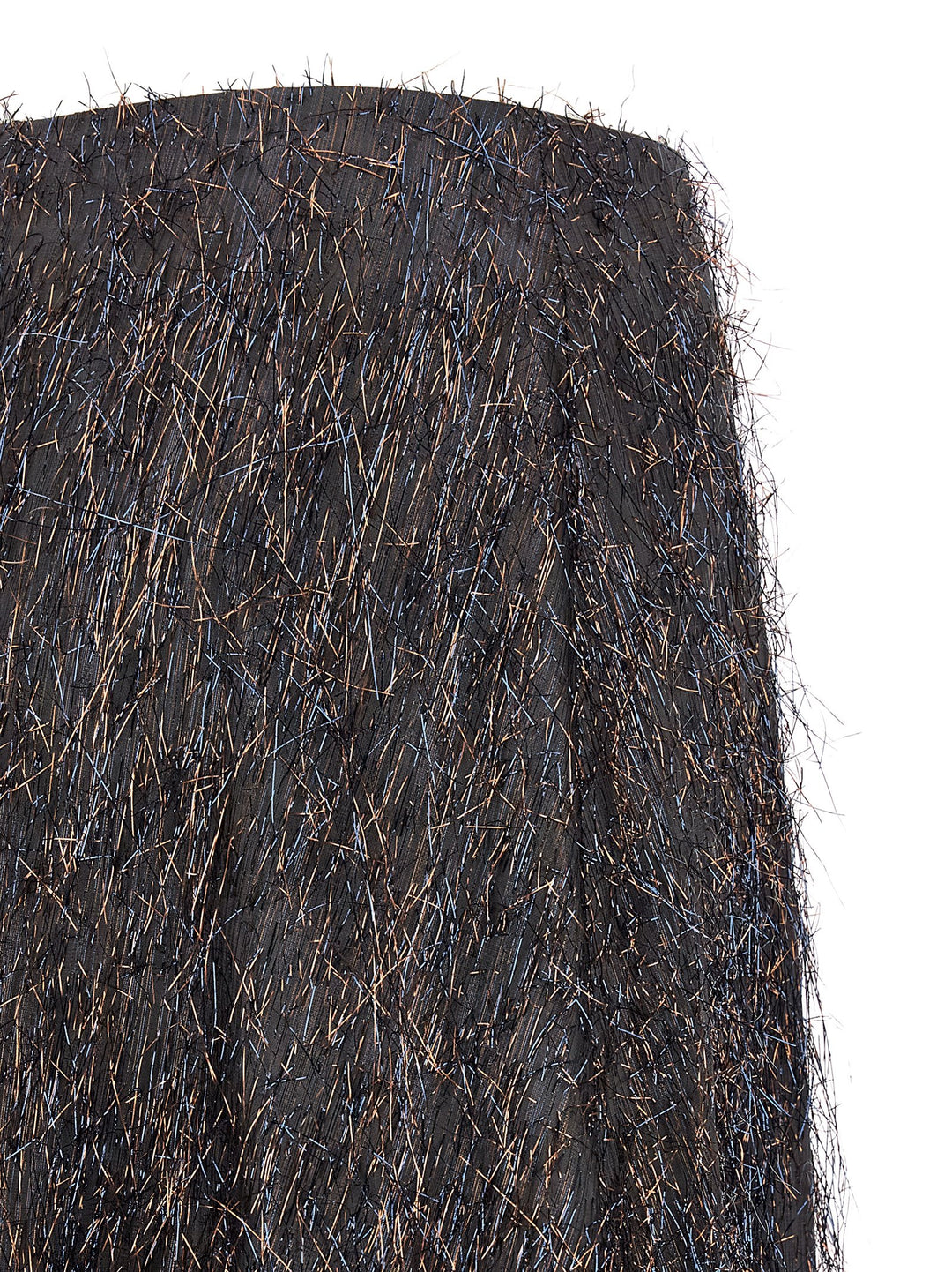 Peserico Skirt With Metallic Fringes Gonne - Blu | ab0058d08093165f8805741276f60c5a6a511da9