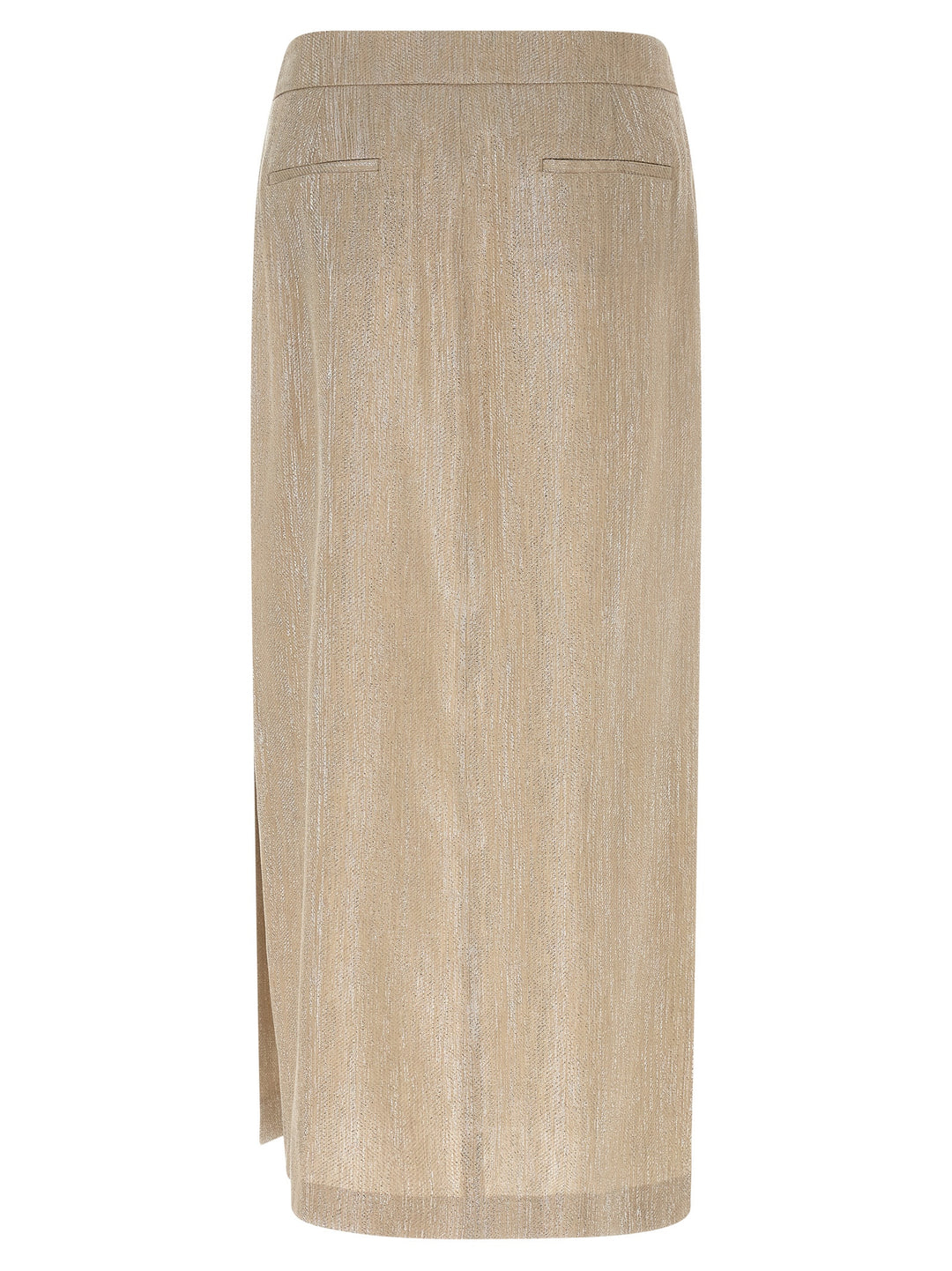 Peserico Lamé Thread Skirt Gonne - Beige | a6aa46bcaa63c8455191b721ae2f1dd1c1f74017