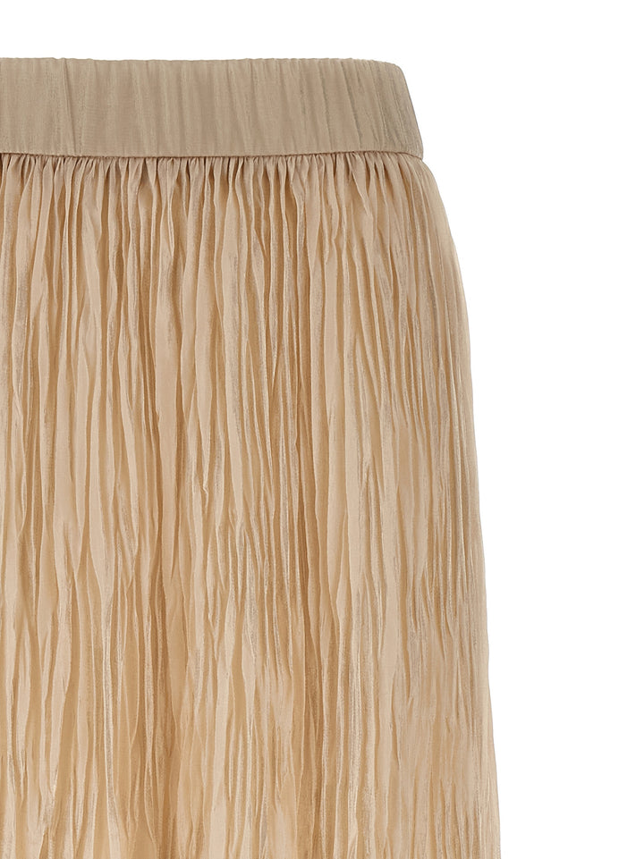 Peserico Pleated Skirt Gonne - Beige | cb2289a9140e8b37896d0c36b5d8c3d0ea1e25f0