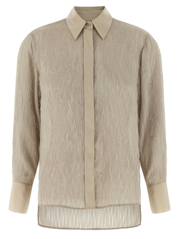 Peserico Fil Coupé Shirt Camicie - Beige | 967dbcf60b5d465f753400f75d7bc0c6ea4568b6