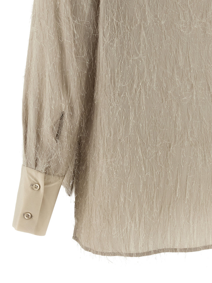 Peserico Fil Coupé Shirt Camicie - Beige | 1a092eb670abfc77024500611cd915808298b383