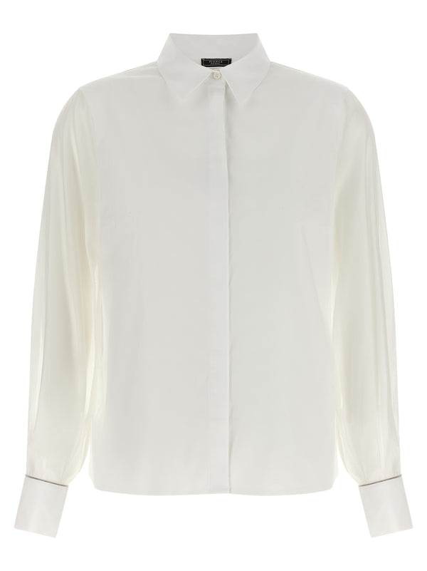 Stretch Cotton Shirt Camicie Bianco