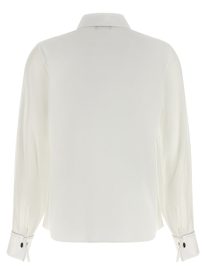 Peserico Stretch Cotton Shirt Camicie - Bianco | a4af029a0b32a270670271816b6cedaa5840adc1