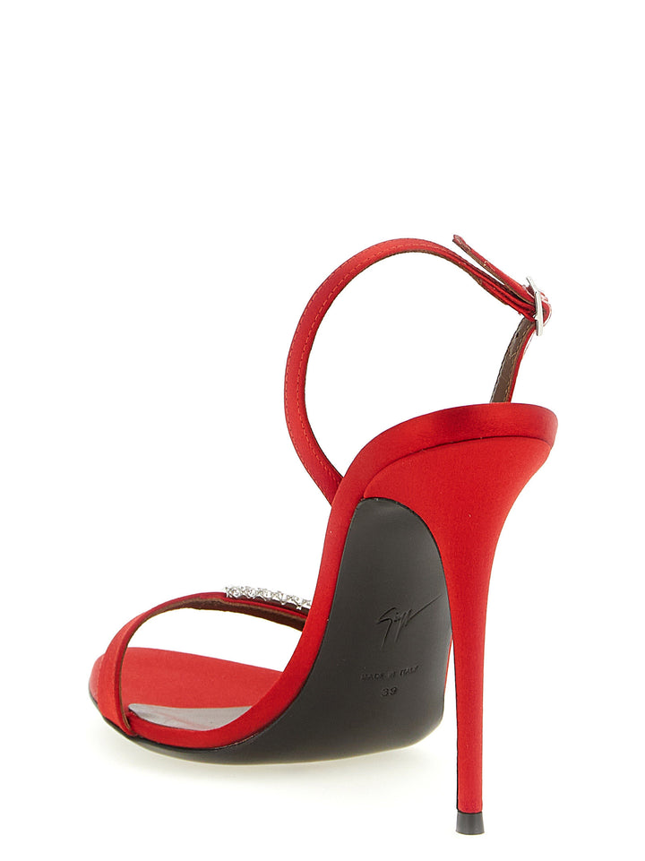 Giuseppe Zanotti Lena Crystal Sandali - Rosso | f26df5f46524b7f8ef7c5d865edac7ae18d61090