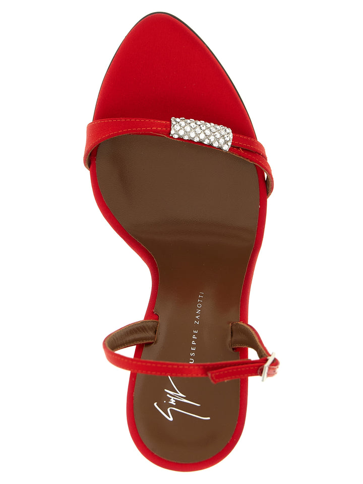 Giuseppe Zanotti Lena Crystal Sandali - Rosso | 7a5f1df566a6e6b80f307074aa2a455717d666e1