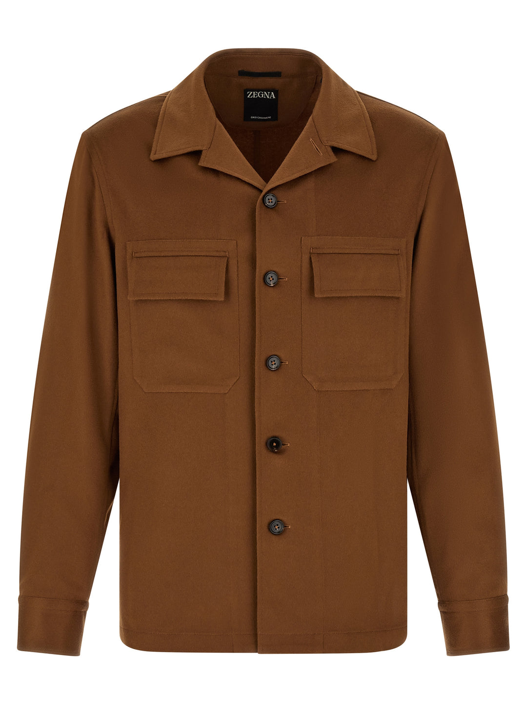 Zegna Oasis Cashmere Overshirt Camicie - Marrone | 82dd472f5ce0ee83c236585f711a276e697a8014