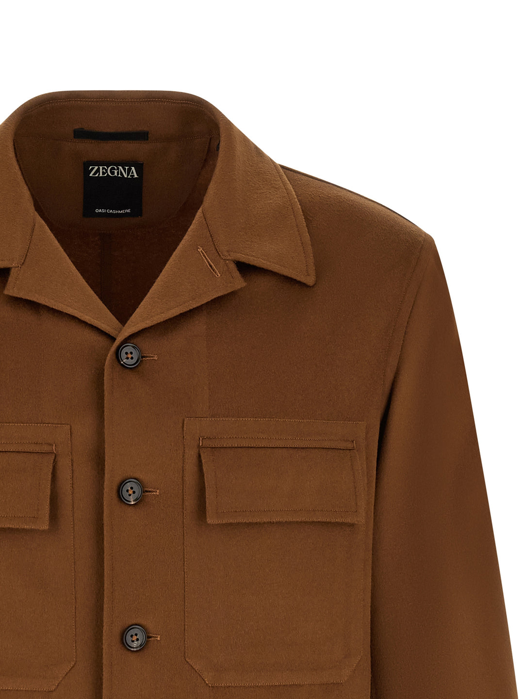 Zegna Oasis Cashmere Overshirt Camicie - Marrone | b494087f0c1a85e6cd56d708b32c042562c1a875