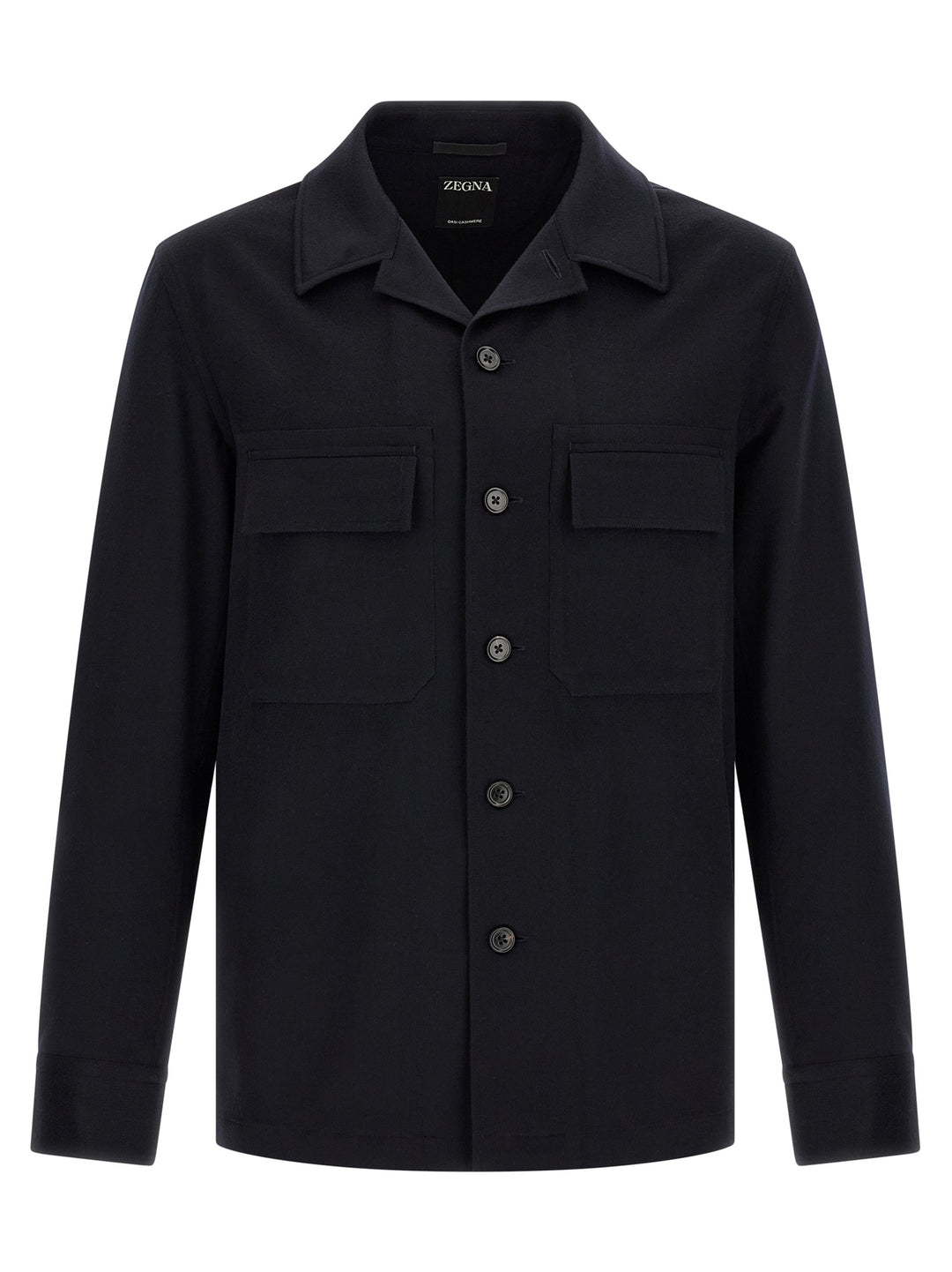 Zegna Oasis Cashmere Overshirt Camicie - Blu | 4b6b273162a9342ccf743057adb5740f7cd1e815