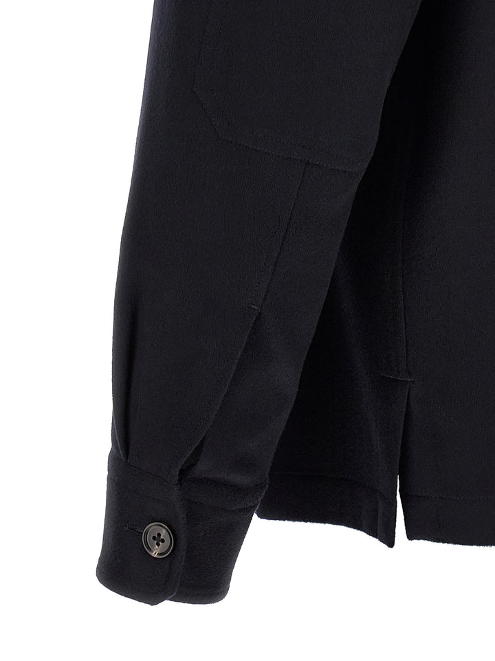 Zegna Oasis Cashmere Overshirt Camicie - Blu | 752b0bcd83cbdf9b7cd5b39a23c737d55da9725c