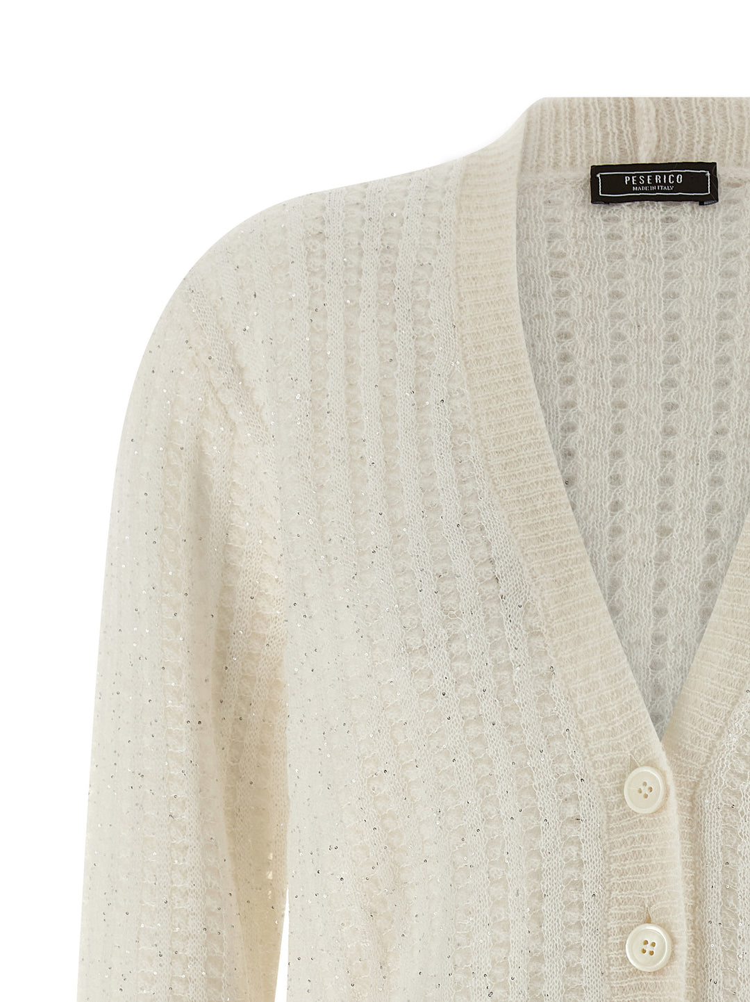 Peserico Tricot Cardigan Maglioni - Bianco | deb2ca2debaeced6dba77cb85309dbb8bad2da2c