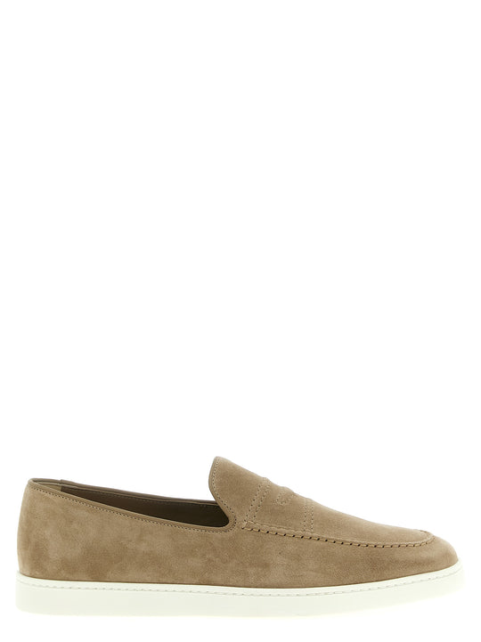 Suede Mocassini Beige