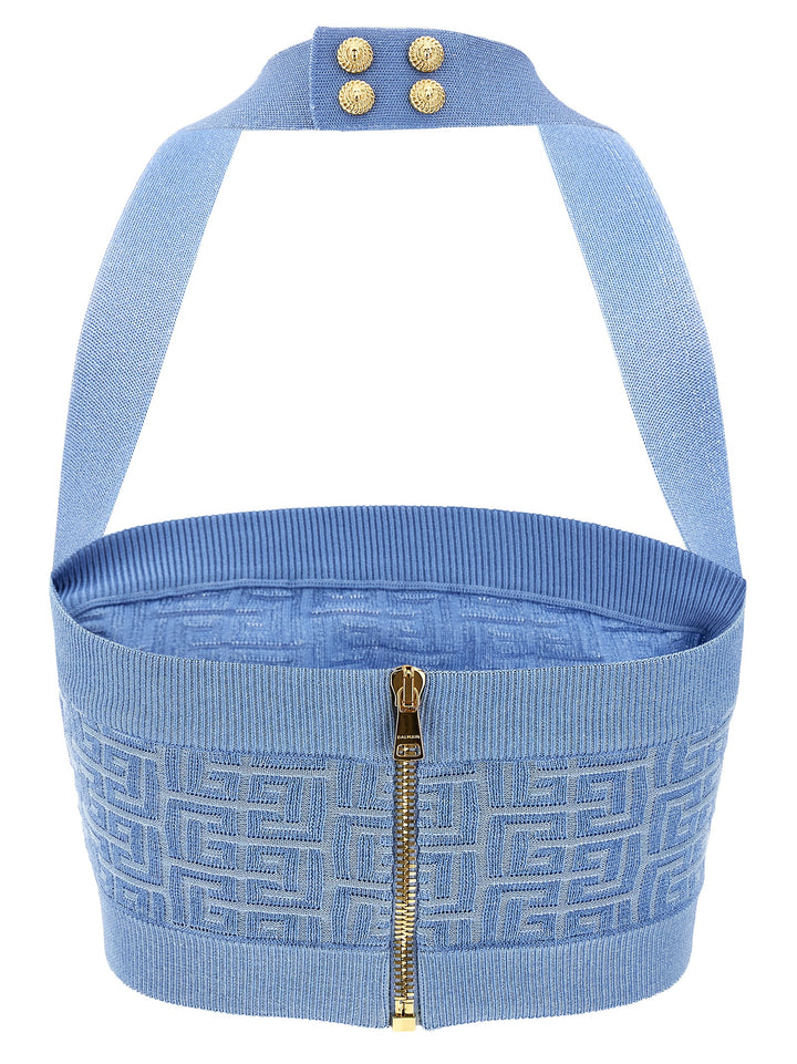 Balmain Pb Top - Celeste | 48103d417d722003d1933e43b4c17d212c162ad3