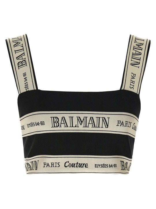 Nastro Balmain Top Nero