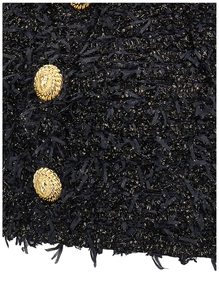 Balmain Lurex Tweed Top Top - Nero | bfa37eea6959612d7f98f3b1b5590380d9484800