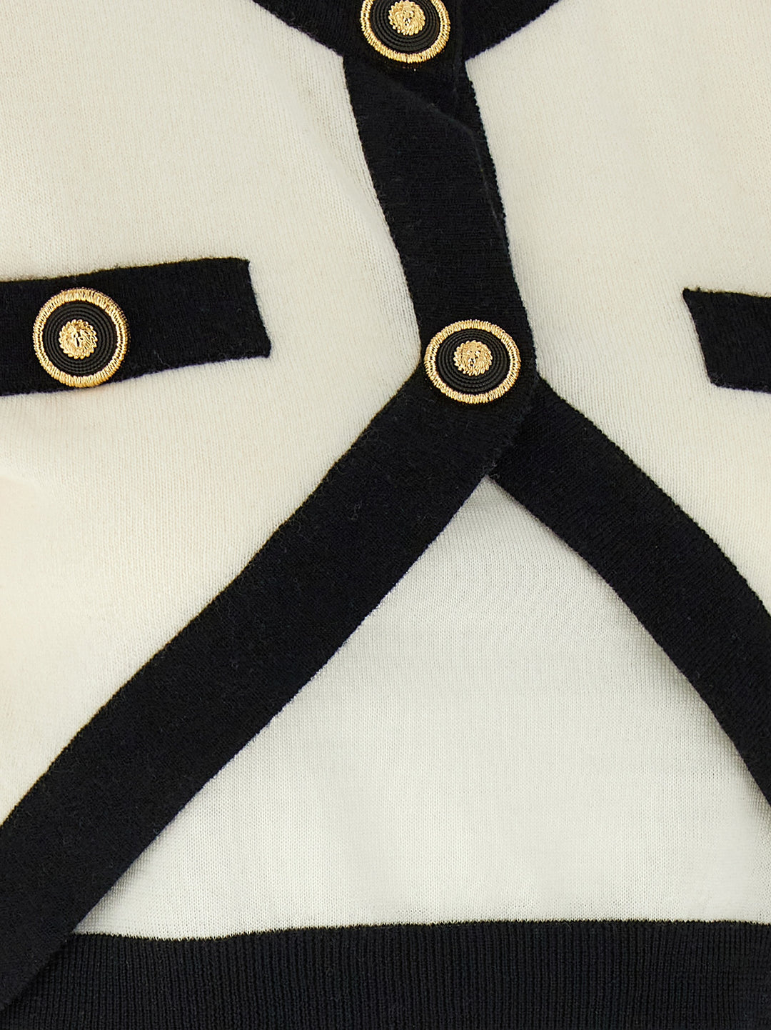 Balmain Filo Leone Catena Maglioni - Bianco/Nero | a1e4fa5d5ee8068aeffb116c45b5ddaa984370f3