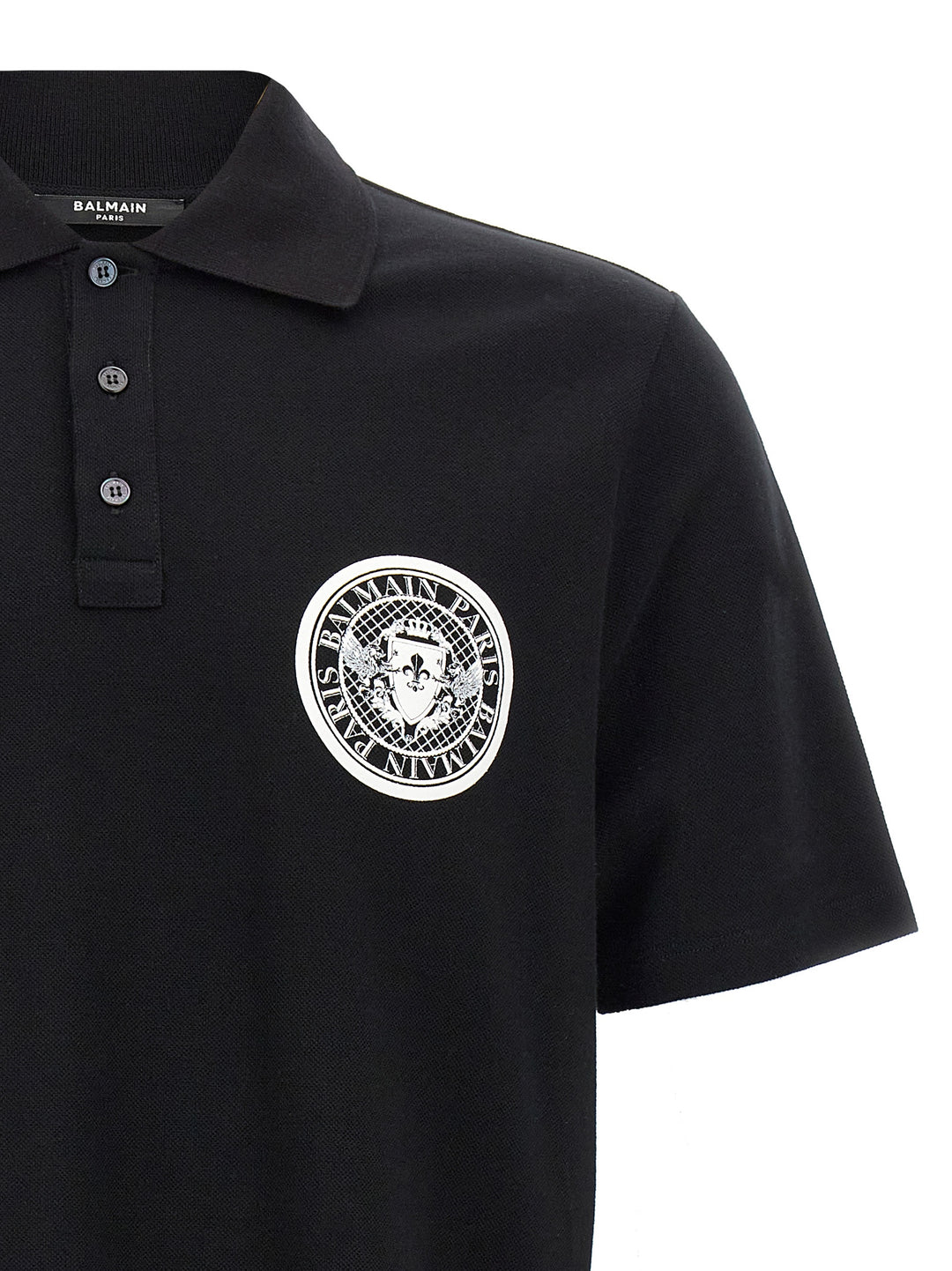 Balmain Coin Polo - Bianco/Nero | b9a72946ab4561a0379c52a3b64ee665e4447027