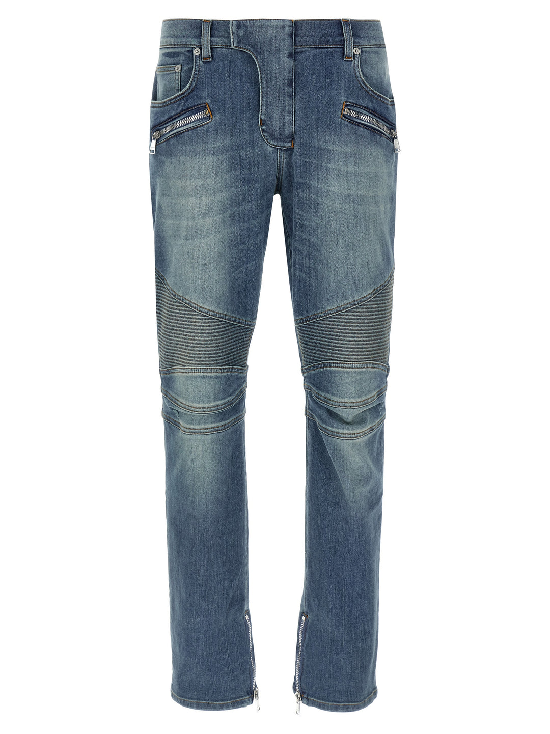 Balmain Biker Jeans - Blu | 2117394c4a0cc47bd3730412256e8995addb167a