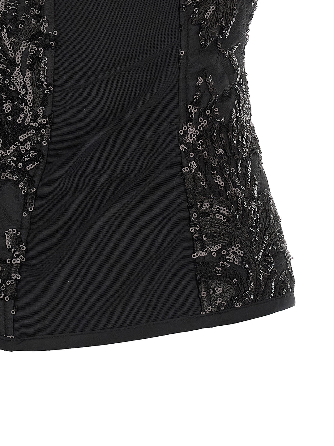 Le Twins Elodie Top - Nero | 160167dffaf43121436237b9a320ce2a1aaaac66