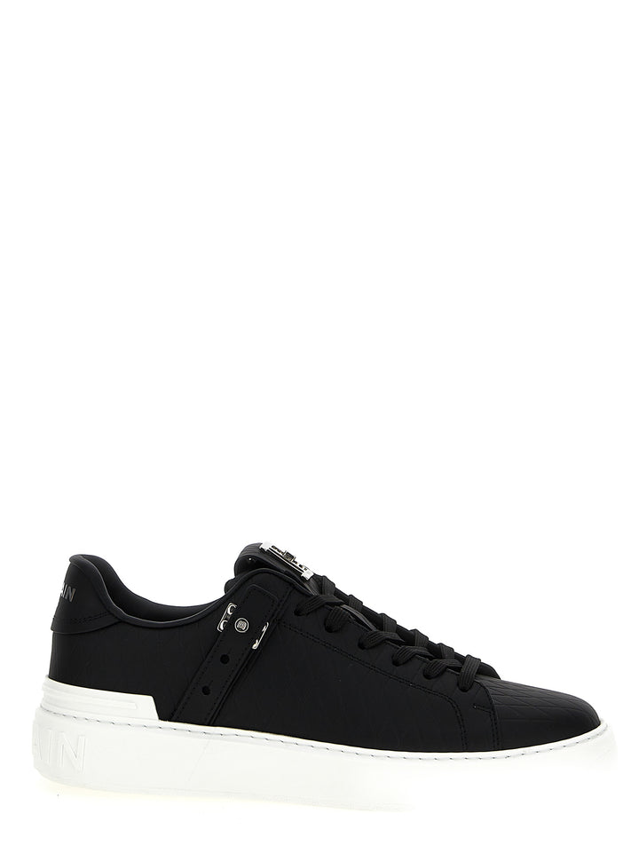 Balmain B-Court B-Buzz Sneakers - Nero | 7015ac3a4e1fb38be80e2ccf4ea96e8e8aa09006