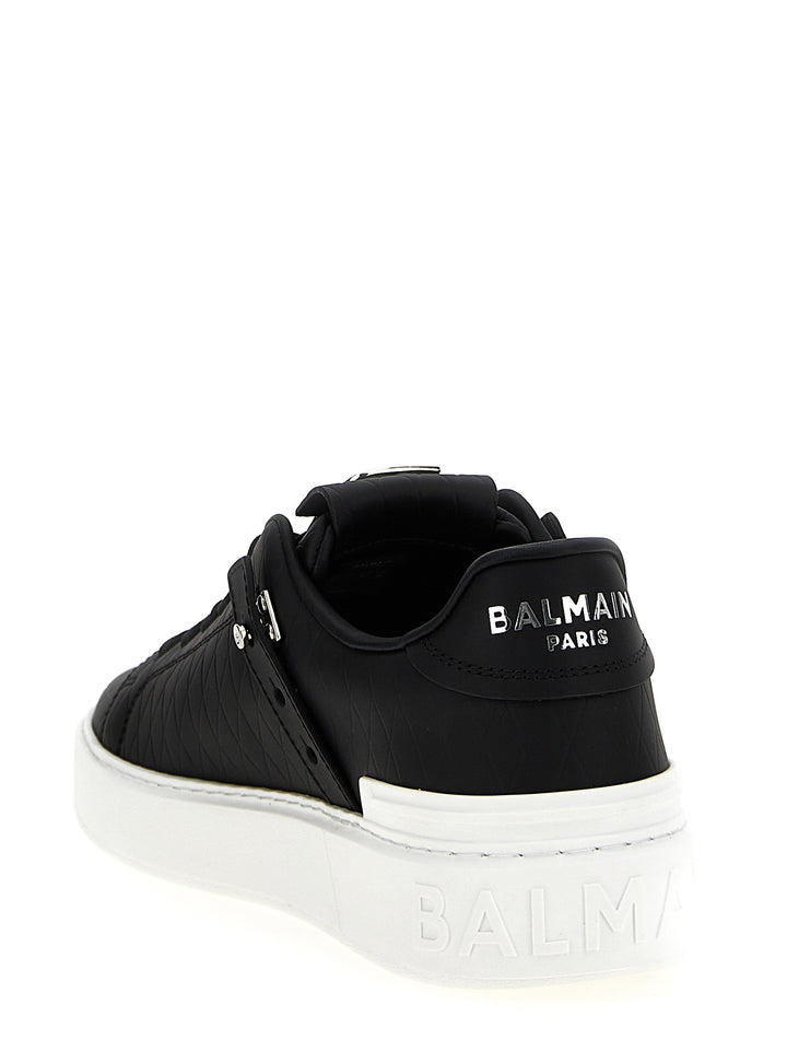 Balmain B-Court B-Buzz Sneakers - Nero | 4a4c883d065bf9208677fea8e896ba94145eb303
