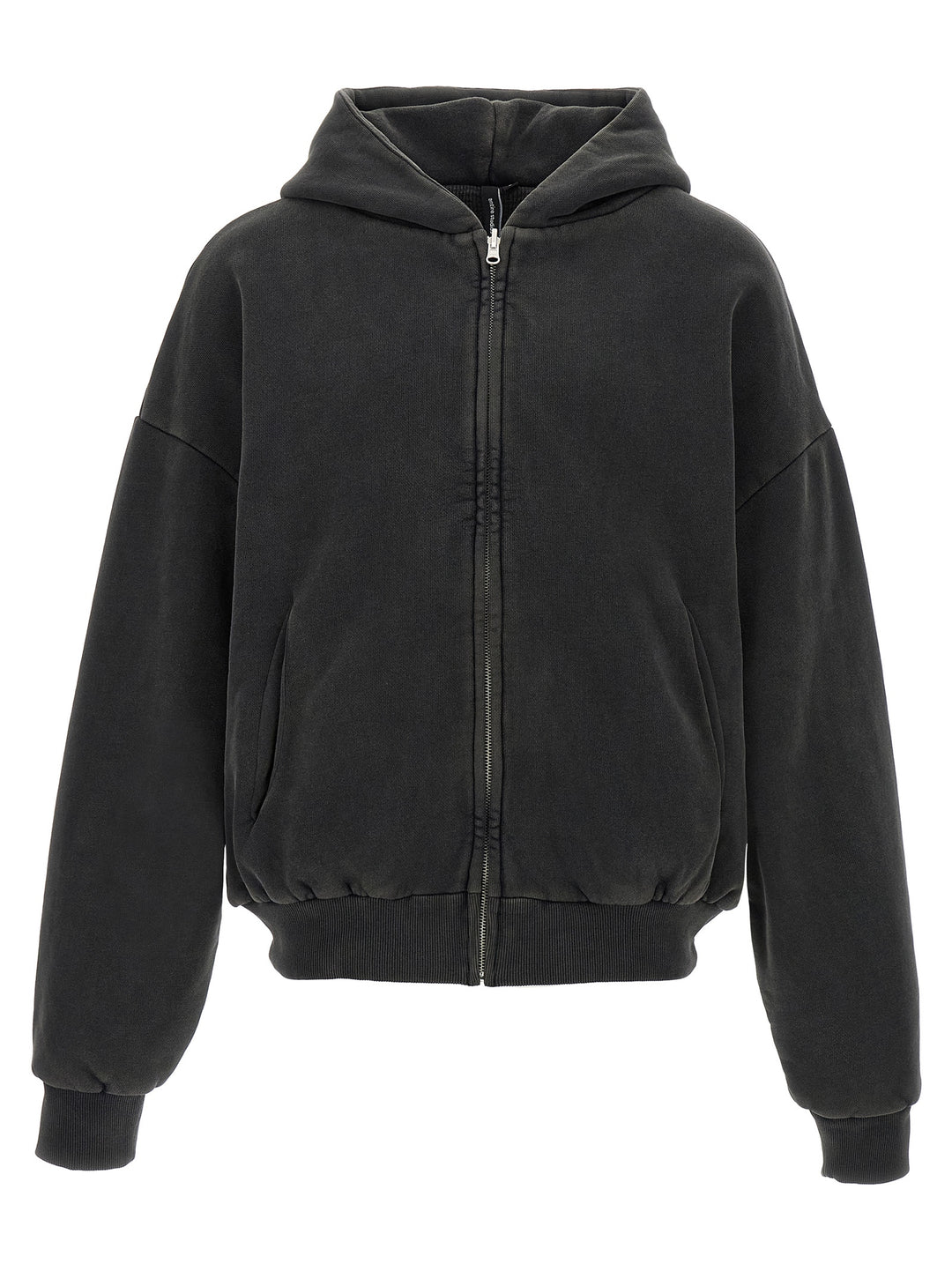Entire Studios Thermarl Hood Washed Felpe - Nero | 7611bb035667a8bb148b6f9ef91ced35439c4b05
