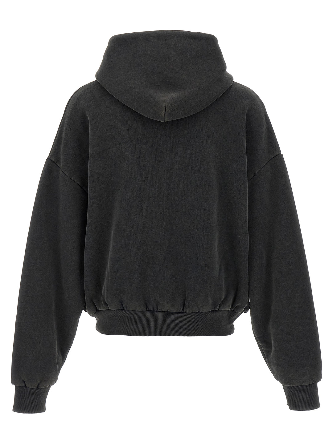 Entire Studios Thermarl Hood Washed Felpe - Nero | 67d9555303e96aca59615e3f0fa8a765207580a6