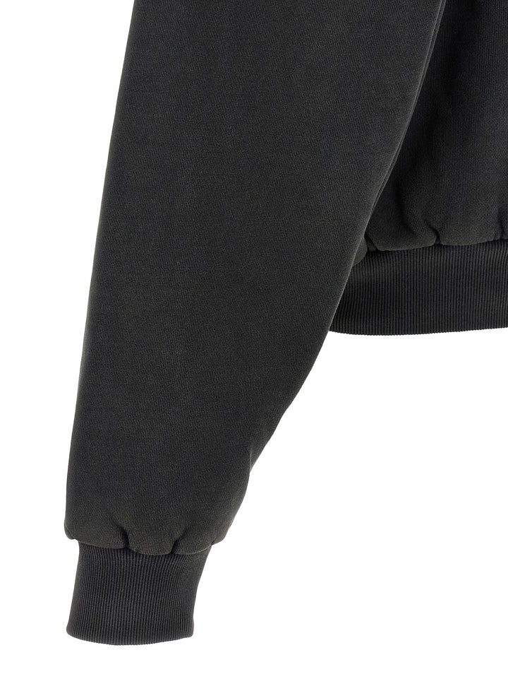 Entire Studios Thermarl Hood Washed Felpe - Nero | 63db41ad70caa6bc2612cf66c6d47ee822f54eac