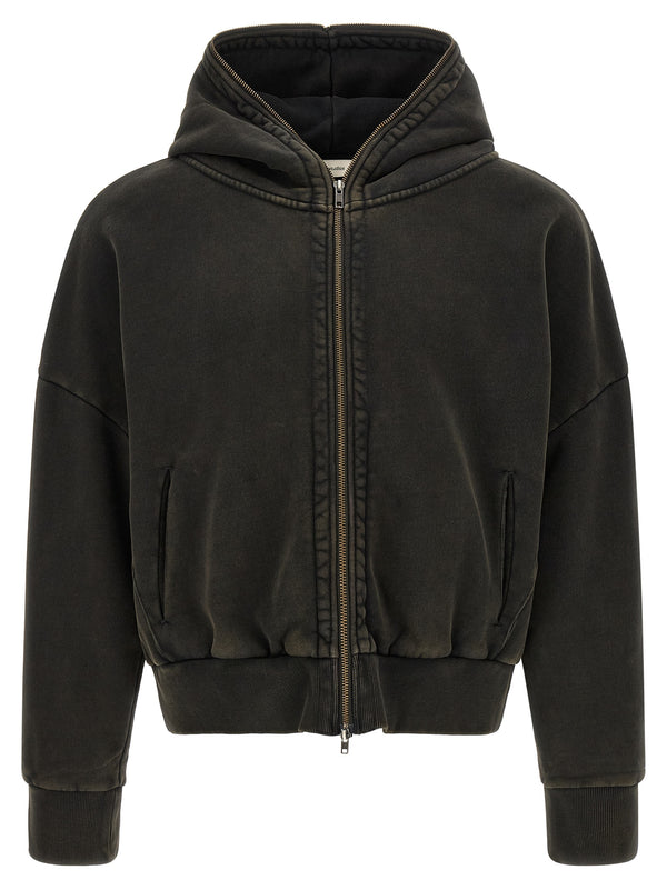Zip And Hoodie Felpe Nero