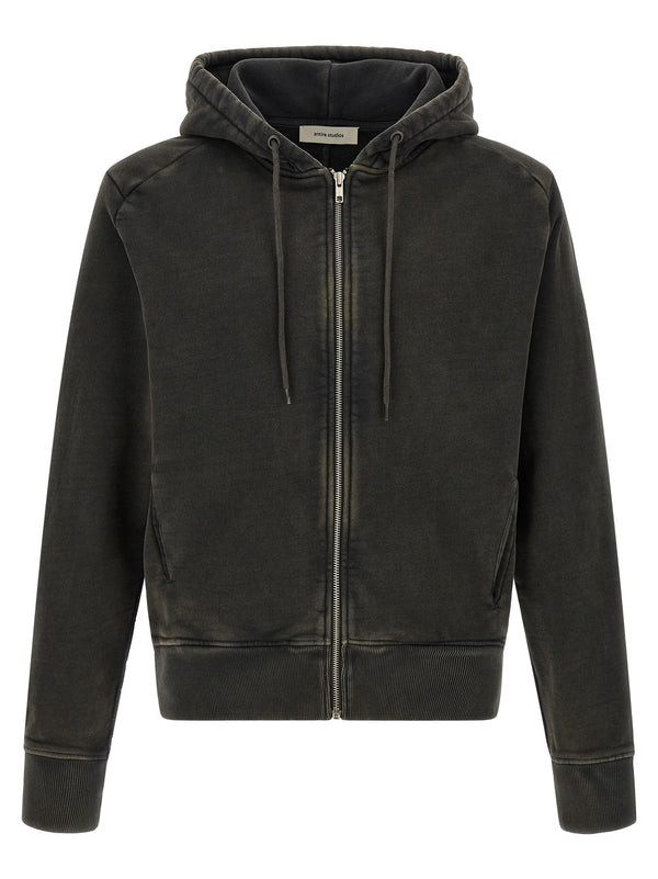 Zip And Hoodie Felpe Nero