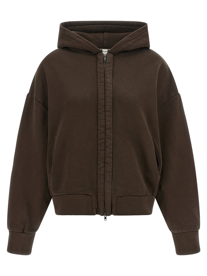 Entire Studios Zipped Hoodie Felpe - Marrone | f4bb0c091209d8c85f625228409d54ff61bc7812