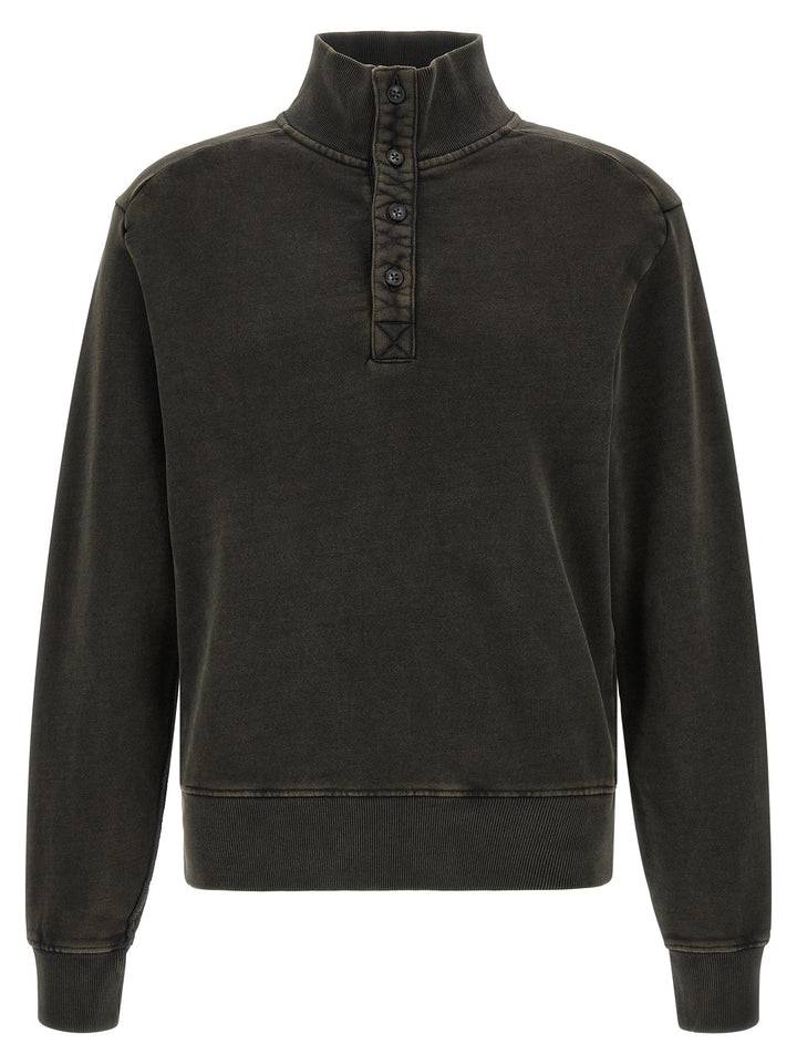Entire Studios Buttoned Turtleneck Sweatshirt Maglioni - Nero | a6e2f81fc59397644b07c23c58be3769a2bf6b4f
