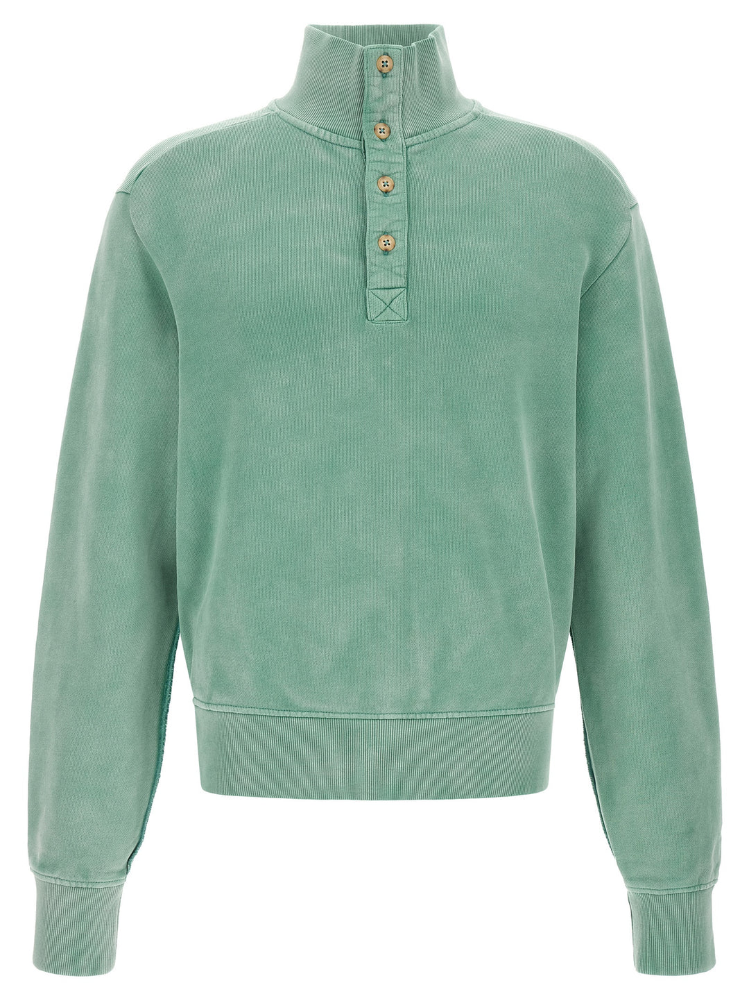 Entire Studios Buttoned Turtleneck Sweatshirt Maglioni - Verde | 87aea3cbe9f240d2237ac8f8f76404376d43f6bf