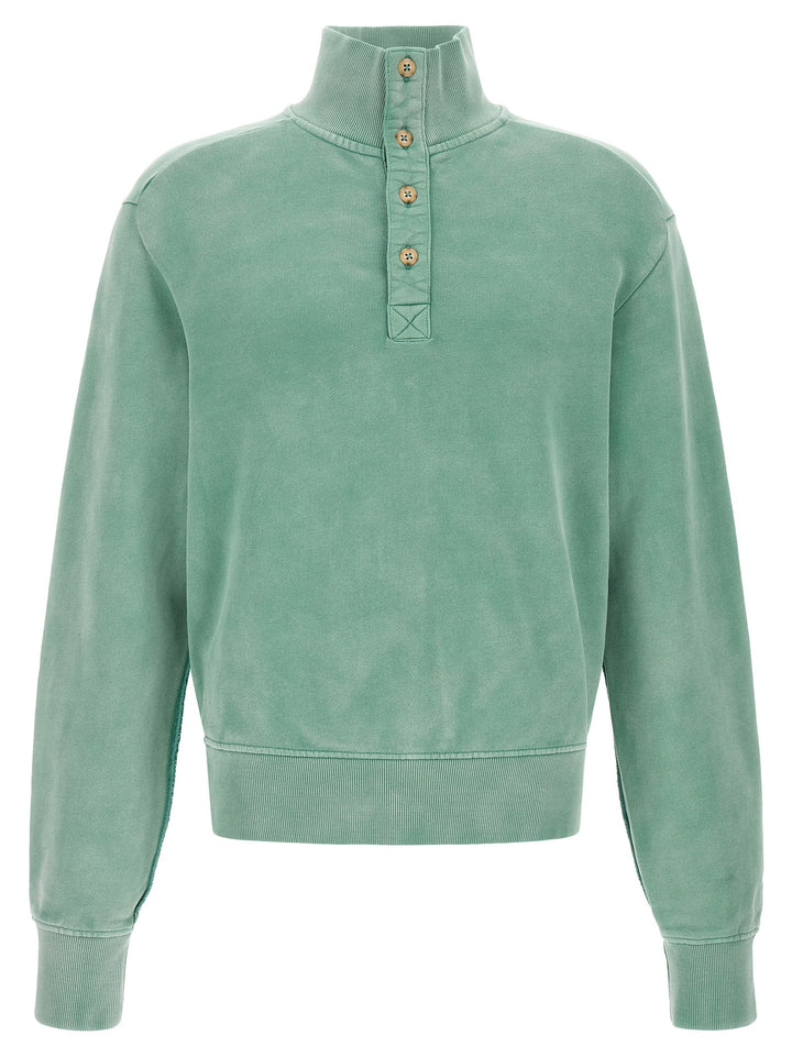 Entire Studios Buttoned Turtleneck Sweatshirt Maglioni - Verde | 87aea3cbe9f240d2237ac8f8f76404376d43f6bf