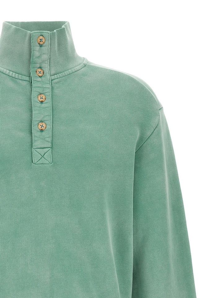 Entire Studios Buttoned Turtleneck Sweatshirt Maglioni - Verde | c2a43f3684674078c6a0ed4f7c2e910aca9428d6