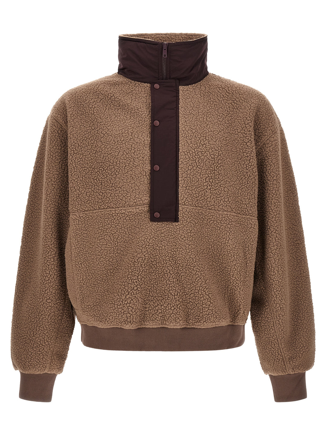Entire Studios System Half Zip Fleece Felpe - Marrone | 20ded7fac49b15032c88e7aacbfc9f5d9f7d1d0a