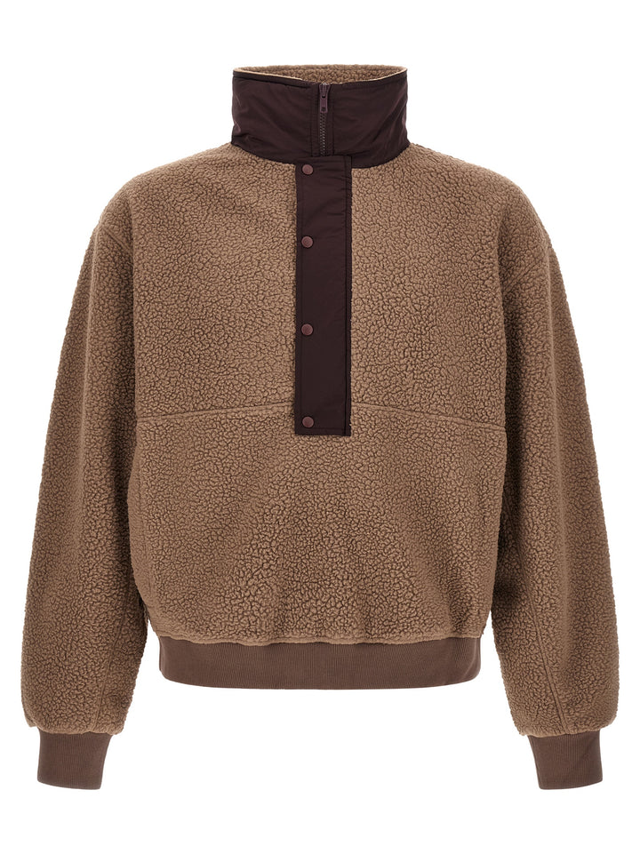 Entire Studios System Half Zip Fleece Felpe - Marrone | 20ded7fac49b15032c88e7aacbfc9f5d9f7d1d0a