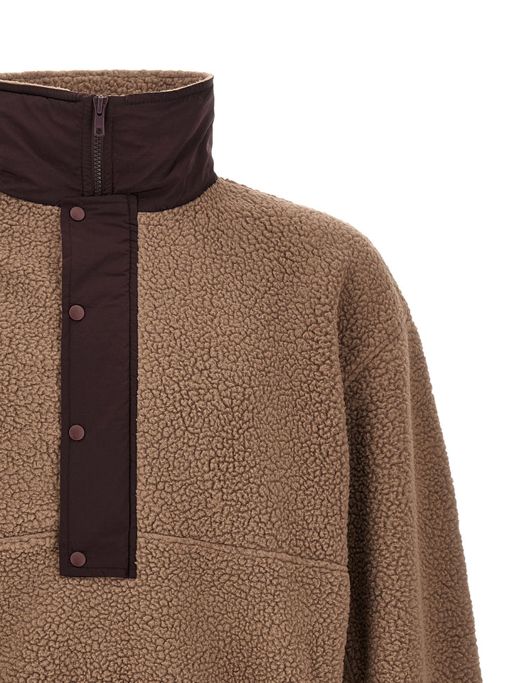 Entire Studios System Half Zip Fleece Felpe - Marrone | feb54d38eaa65a81293f59fa2dab0b703173625b