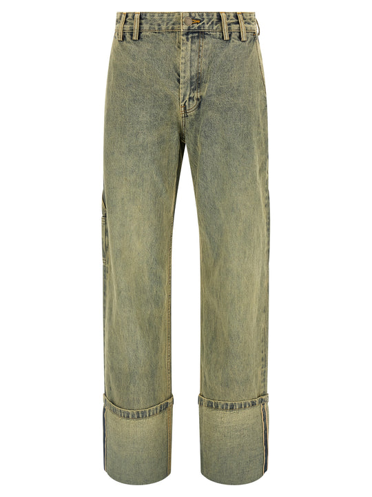 Cuff Surface Wave Jeans Giallo