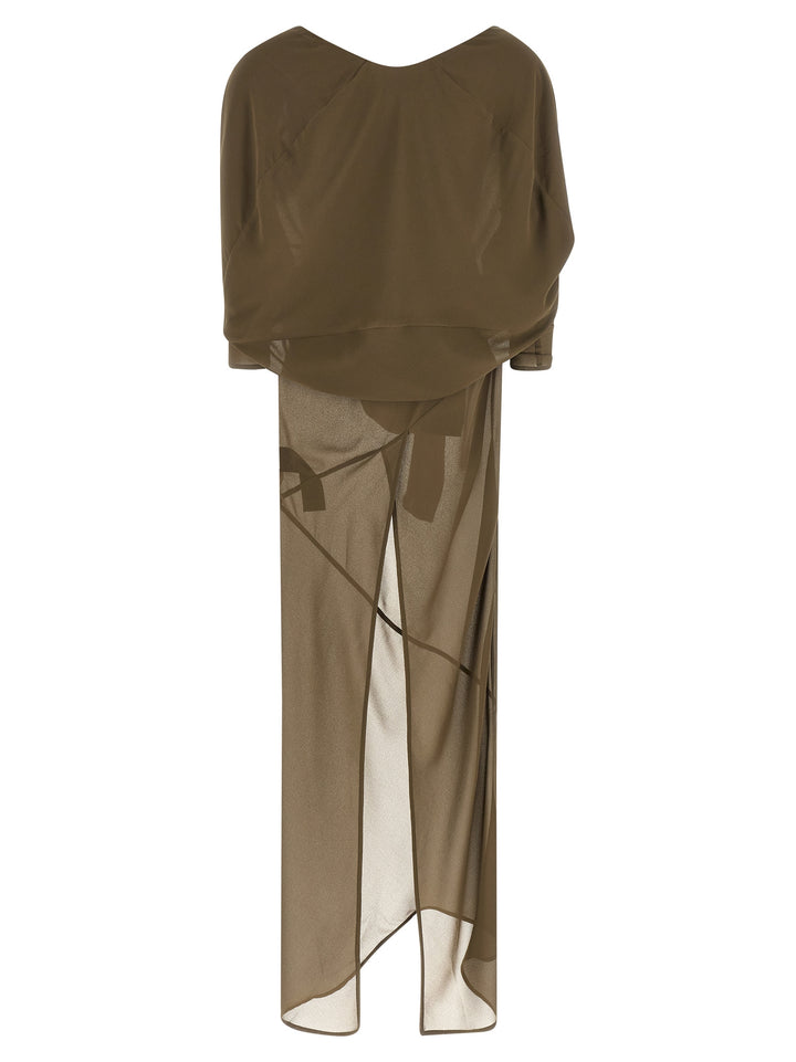 Entire Studios Asymmetrical Skirt Dress Abiti - Verde | d846d5f27e42662739d2da71abeb066756cbffca
